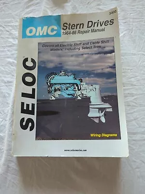 SELOC Mercruiser Stern Drive Repair Manual 1964-1986 • $14.95