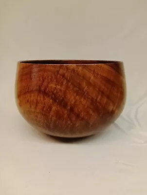 R W Butts Signed Enormous Large Hawaiian Curly Koa Wood Bowl 14.5  Diam Bow Ties • $499