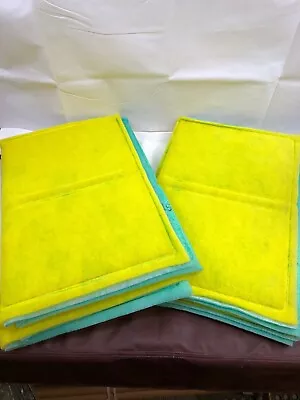 Paint Intake Filter Panel Internal Wire 27 X72  Green/Yellow HOTT DEALS LOT OF 2 • $189.99