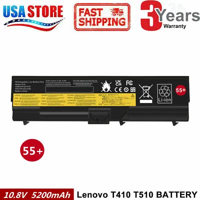 SL410 Battery For Lenovo Thinkpad E40 E50 E520 T410 T510 W520 SL510 CLG • $14.95