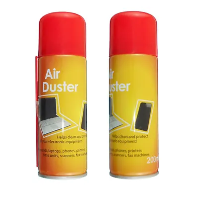 £6 • Buy 2 X 200ml Compressed Air Duster Cleaner Can Canned Laptop Keyboard Mouse Phones