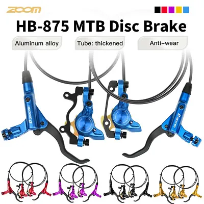 ZOOM HB-875 Hydraulic Disc BrakeXC Bike MTB Front & Rear Set For SHIMANO • $29.95