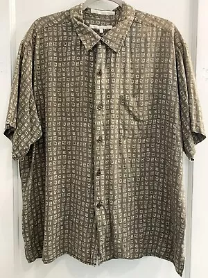 Mens Vintage Perry Ellis S/s Silk Blend Shirt Size M. • $10