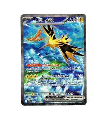 Pokemon Scarlet Violet 151 ZAPDOS EX 202/165 Special Illustration Card MINT-NM • $11.05