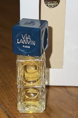 Vintage Via Lanvin Paris Mini Miniature Perfume Bottle 0.25oz • $15.76