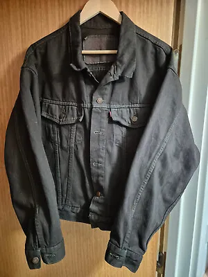 Vintage Men's Levi's Denim Jacket Black | Medium • £29.99