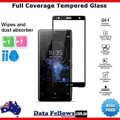 $8.69 • Buy Sony Xperia XZ2 Full Cover Tempered Glass Screen Protector LCD Film 9H
