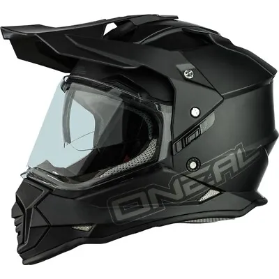 ONEAL Sierra 2 V.23 ADVENTURE MOTORCYCLE HELMET Flat Matte Black SIZE LARGE • $219.99