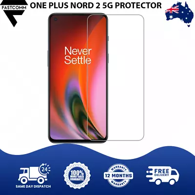 OnePlus Nord 2 5G Screen Protector Tempered Glass Bubble Free Scratch Resistant • $8