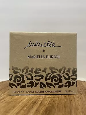 Mariella De Mariella Burani Eau De Toilette EDT Spray 3.4 Oz 100 Ml Rare Vintage • $69.95