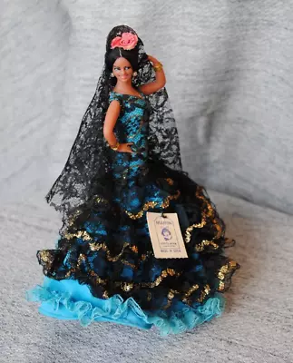 Vintage Marin Chiclana Spanish Flamenco Dancer Doll Lolita 8  • $17.99