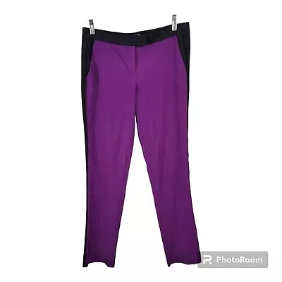 Vince Camuto Purple Colorblock Straight Leg Dress Pants Womens Size 4 • $20