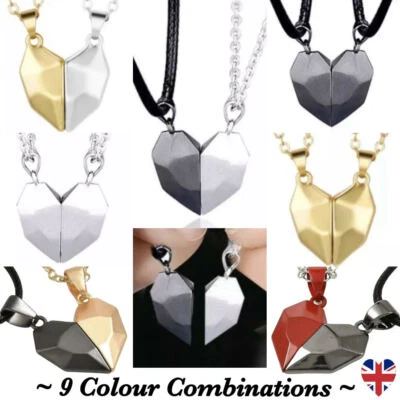 £4.89 • Buy Pair Couples Necklace Bracelet Distance Magnet Attract Friendship Gift His Hers