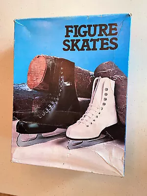 Vintage Black Leather Canadian Flyer Size 11 Men's Figure Skates Style 10105 • $25