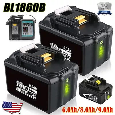 For Makita BL1850 BL1830 6.0Ah 18V LXT Lithium BL1860 Cordless Battery / Charger • $34.77