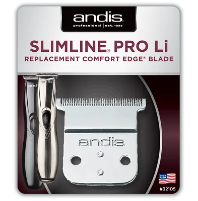 ANDIS SLIMLINE PRO-LI T-BLADE #32105 For Model D7 & D-8 Comfort Edge Blade Barbe • $24.79