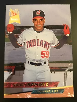 1992 1993 Fleer Ultra Manny Ramirez Rookie RC #545 Indians Red Sox Dodgers • $0.99