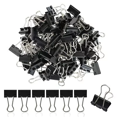 Metal Small Binder Clips Small For Paperwork50 Pack 3/4 Inch Paper Clamps Cl... • $8.48