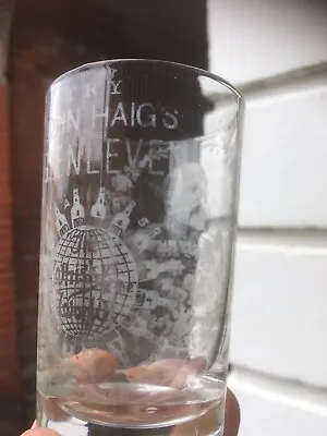 £30 • Buy Vintage John Haig’s Glenleven Whisky Glass - King Edward Commemorative