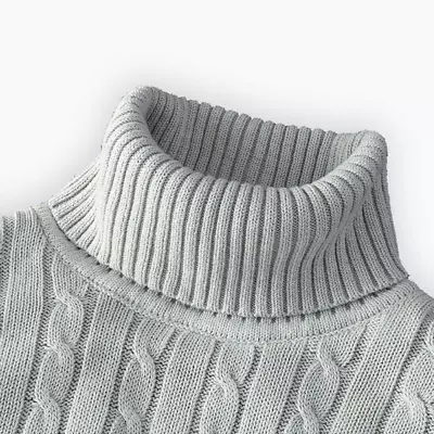 New Turtleneck Sweater Casual Men'S Rollneck Knitted Sweater Keep Warm Men Jumpe • $37.53