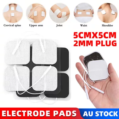 12x Tens Machine Pads Replacement Electrode Gel Self Adhesive Therapy Massage • $8.50