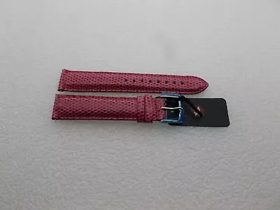 Genuine Michele 18mm Pink Lizard  Watch Band Strap New • $34.77