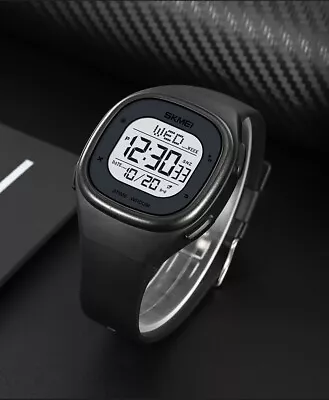 Fashion Men's Sports Watch LED Large Digital Waterproof Multifunction Wristwatch • $18.88