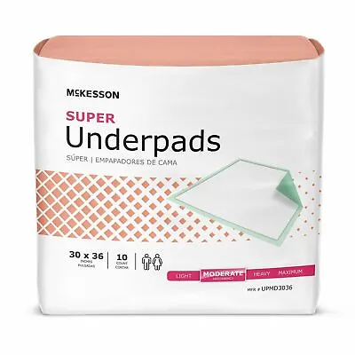 $14.95 • Buy McKesson Adult Disposable Chair Incontinence Bed Pad Pee Underpads 30X36”
