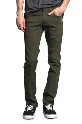 Victorious Men's Skinny Fit Jeans Stretch Colored Pants   DL937 - FREE SHIP • $32.95