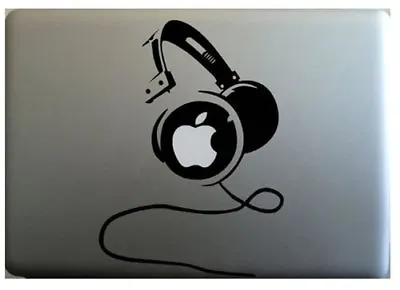 £5.49 • Buy MacBook 13  DJ Headphones Apple Decal Sticker (pre-2016 MB Pro/Air Only)