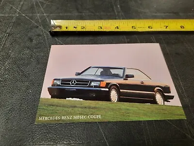 1991 560 SEC   Mercedes Benz  Dealership  Salesman Original Brochure Postcard  • $4.99