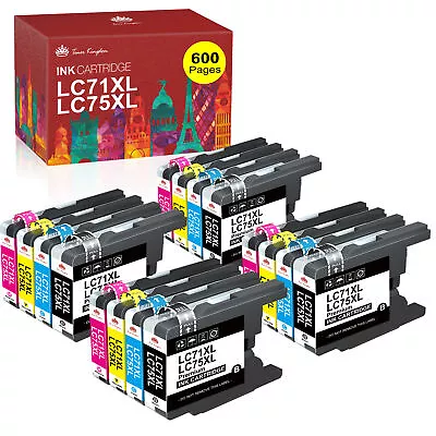 LC75 LC71 Ink Cartridge Brother Compatible For J825DW J835DW J625DW J6510DW Lot • $5.59