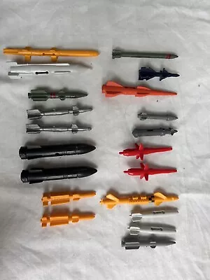 Lot Of 20 GI Joe Missles/Weapons/Parts Only Vintage Various Cond. 11dd • $9