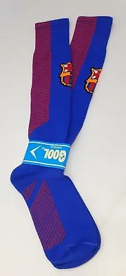 TOP QUALITY ADULT FC BARCELONA SOCCER SOCKS Dri Fit Futbol Spanish Spain NEW • $13.99