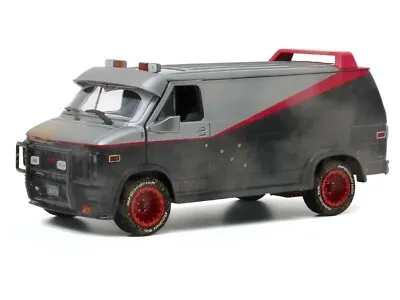 *DAMAGED 1983 GMC Vandura Weathered Version The A-Team Diecast 1:24 Model 84112 • $16.95