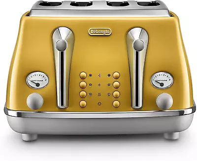 $228.95 • Buy De'Longhi | Icona Capitals 4 Slice Toaster | CTOC4003Y | Authentic Italian Desig