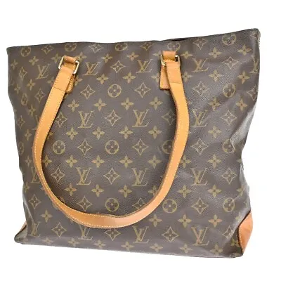 LOUIS VUITTON Cabas Mezzo Shoulder Bag Monogram Leather Brown M51151 62FA271 • $358