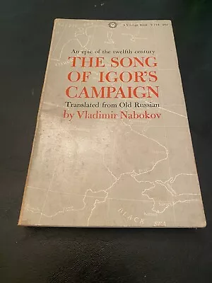 Nabokov THE SONG OF IGOR’s CAMPAIGN 1960 1st Printing FIRST PRINTING Paperback • $9.99