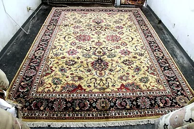 10x14 Exquisite Mint Hand Knotted 200kpsi Vegetable Dye Tabrizz Wool Turkish Rug • $0.99