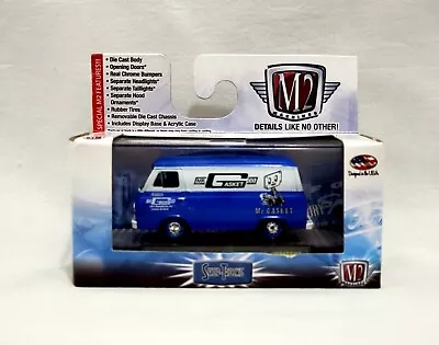 New M2 Machines 1965 Ford Econoline Delivery Van - Wmts02 15-46 / 1:64 Mr Gasket • $17.88