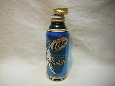 Miller Lite  Milwaukee Brewers  Aluminum Beer Bottle #837264  • $3.50