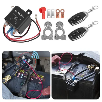 Car Battery Switch Disconnect Power Kill Master Isolator Cut Off Remote Control • £16
