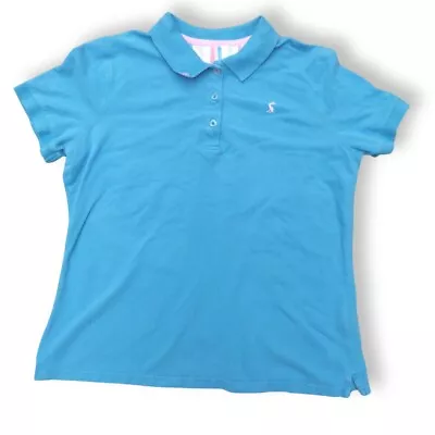  Joules Pippa Polo Shirt - Blue - UK Size M • $9.47