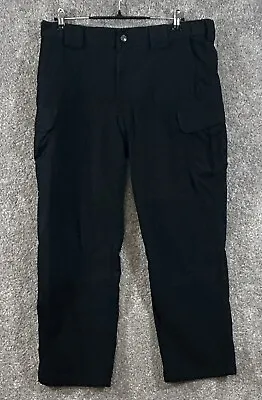 5.11 Tactical Pants Mens 36X30 Black Measures 36X29 Cargo Ripstop Stretch EMS • $23.99
