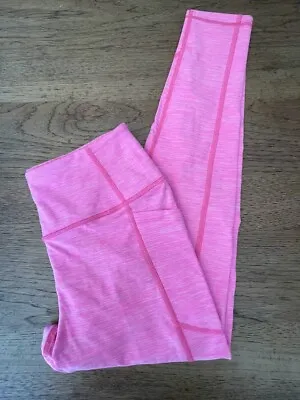 Victoria's Secret Neon Pink Marl Size 8 24  7/8 Incredible Essential Legging VS • $19.59