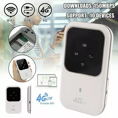 New 4G LTE Mobile Broadband Wireless Router Hotspot SIM Unlocked WiFi Modem • $24.50