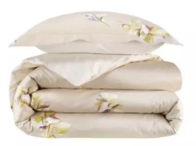 2 New Yves Delorme Euro Shams Dans Le Vent Magnolia Floral Beige Purple France • $229