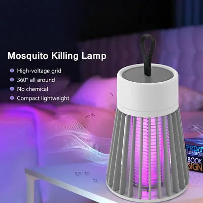 Electric Mosquito Killer Lamp Portable LED Light Fly Bug Attractant Zapper Trap • $11.99