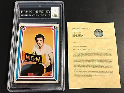 Elvis Presley Authentic Hair Memorabilia With 1978 Trading Card #2 Certified! • $59.95