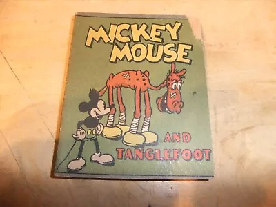 Vintage 1934 MICKEY MOUSE & TANGLEFOOT HORSE WHITMAN WEE BOOK VG COND DISNEY • $26.99